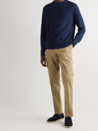 Loro Piana - Ribbed Cashmere, Linen and Silk-Blend Sweater - Blue