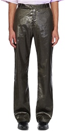 Martine Rose Khaki Relaxed-Fit Trousers