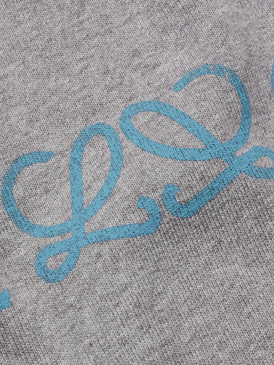 LOEWE - Logo-Print Cotton-Jersey Sweatshirt - Gray