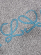 LOEWE - Logo-Print Cotton-Jersey Sweatshirt - Gray