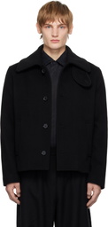 FORMA Black Wool Caban Jacket