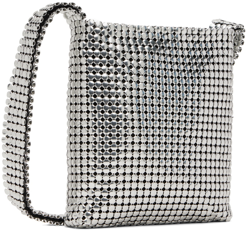 トートバッグ Rabanne Small Pixel Shoulder Bag In Silver Mesh Pixel chainmail shoulder bag in silver - Rabanne | Mytheresa