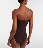 Karla Colletto Ruched bandeau swimsuit