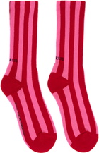 SOCKSSS Two-Pack Pink & Red Socks
