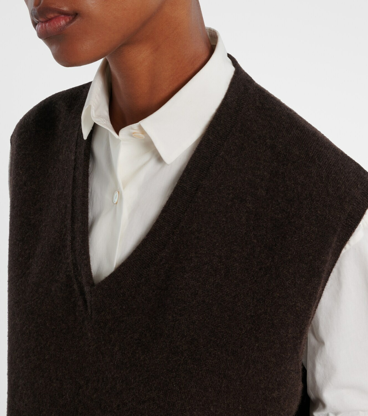 The Row Levi cashmere sweater vest