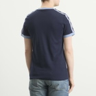 Umbro Men's Taped T-Shirt in Baritone Blue/Infinity