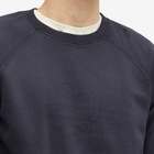 Folk Men's Rivet Crew Sweat in Navy