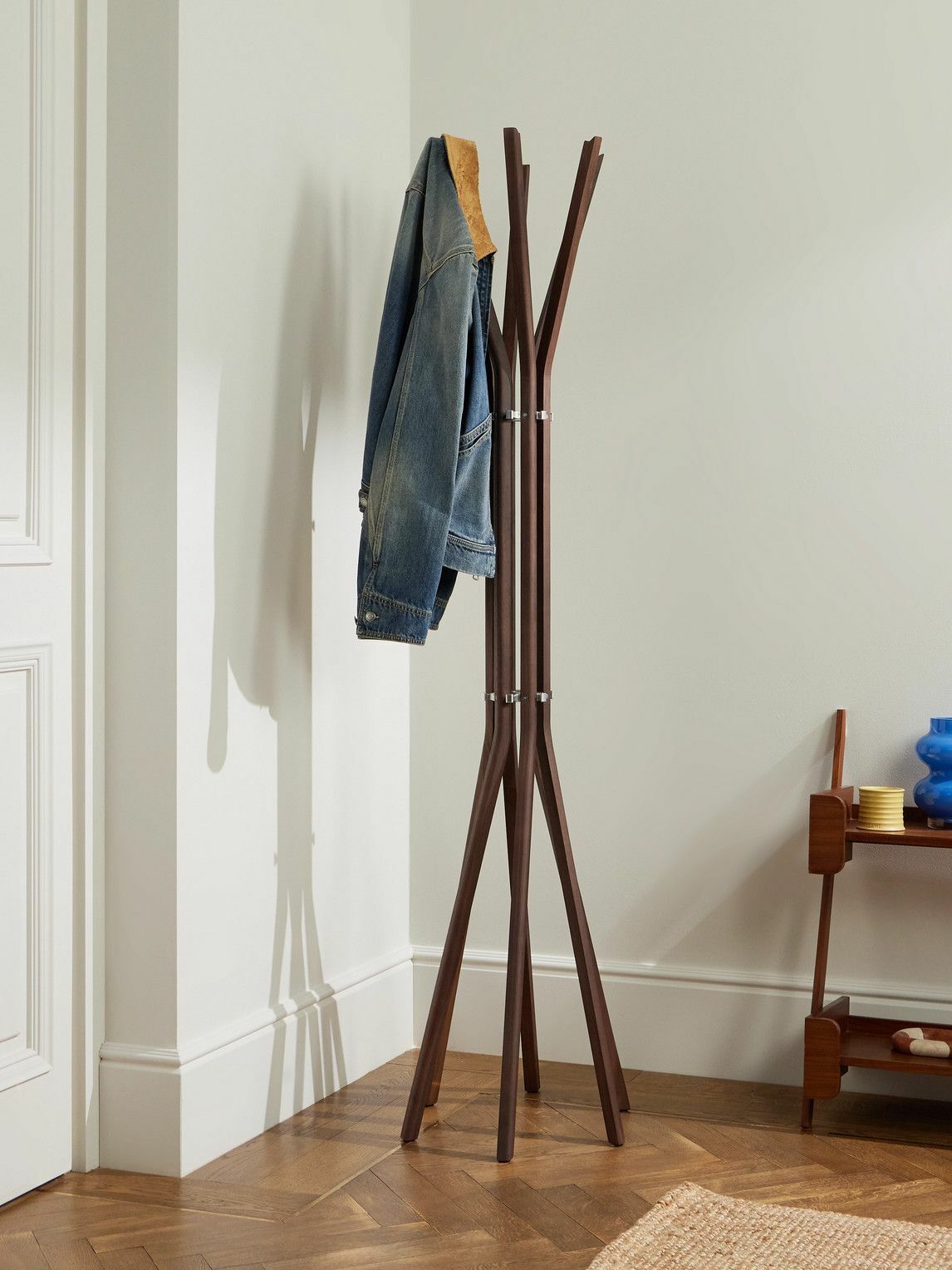The Conran Shop - Pirouette Walnut and Aluminium Coat Stand