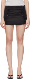 We11done Black Padded Miniskirt