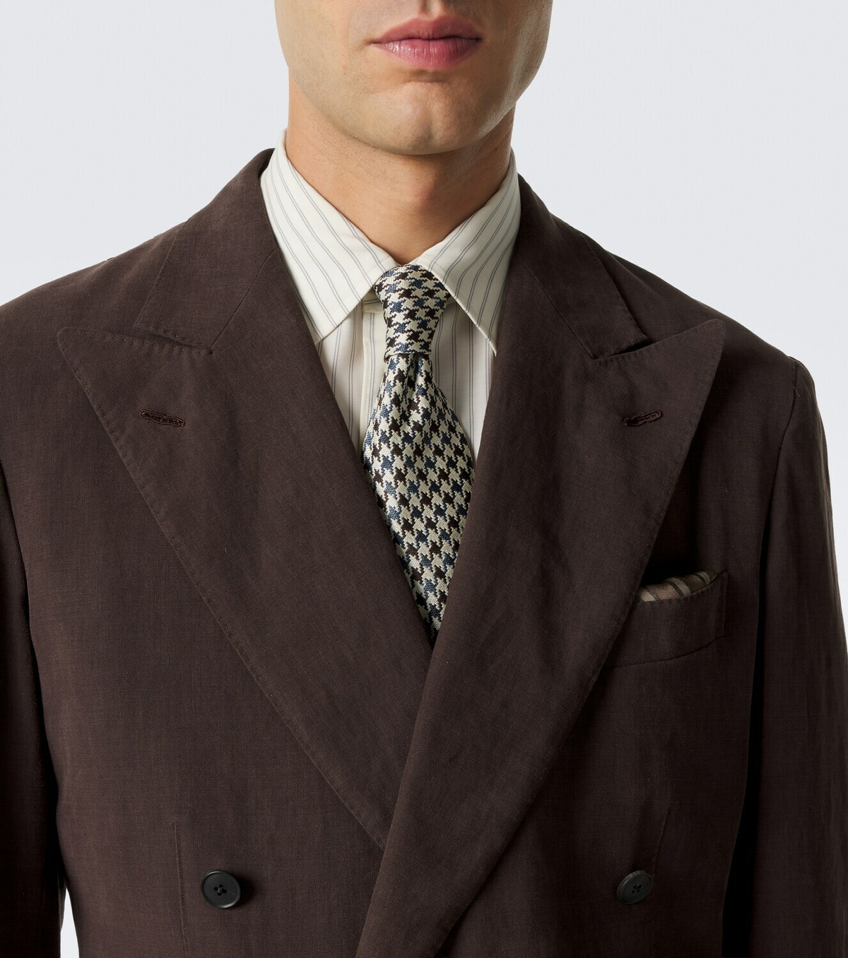 Dunhill Houndstooth silk tie