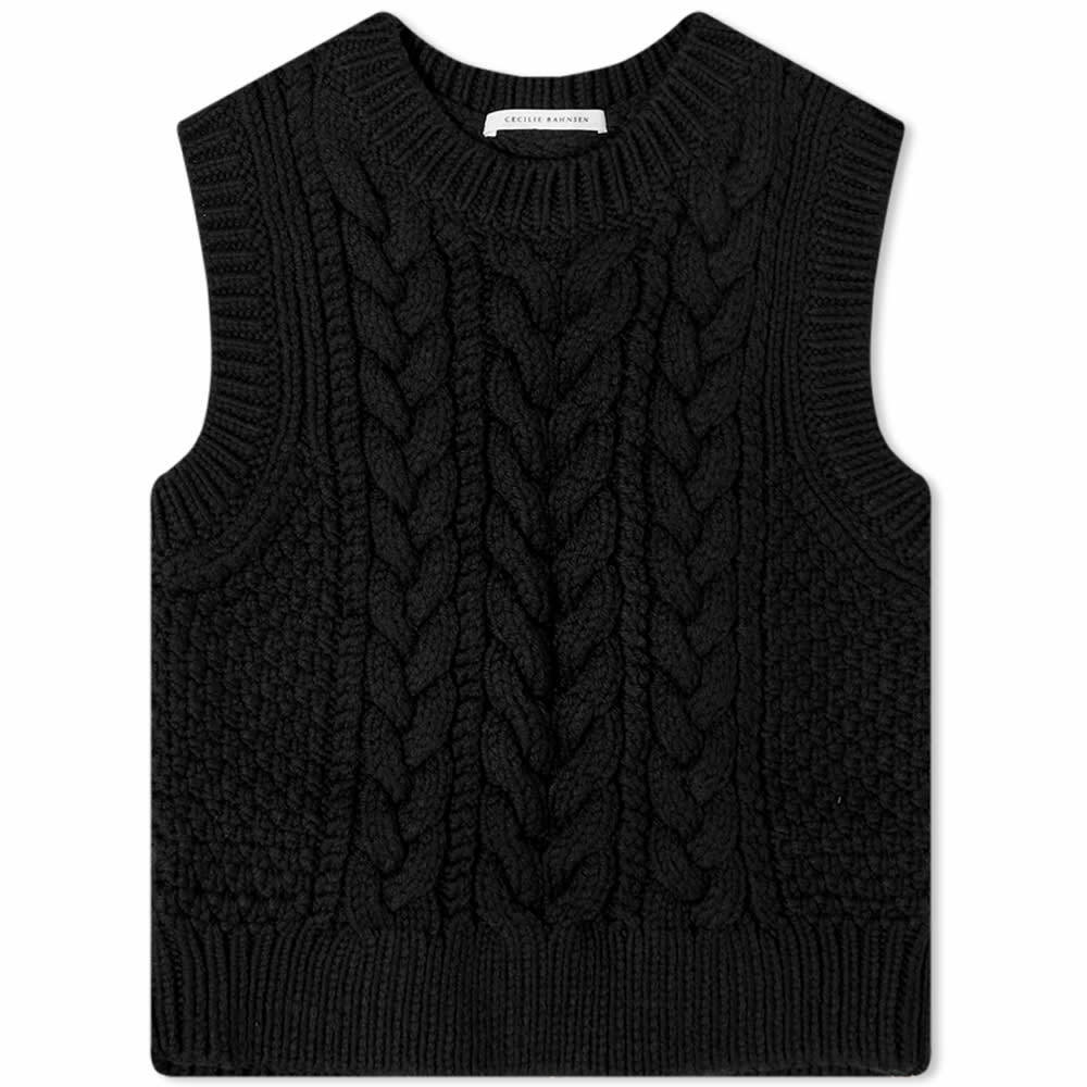 Cecilie Bahnsen Women's Izzy Vest in Black Cecilie Bahnsen