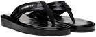 Coperni Black Branded Flip Flops