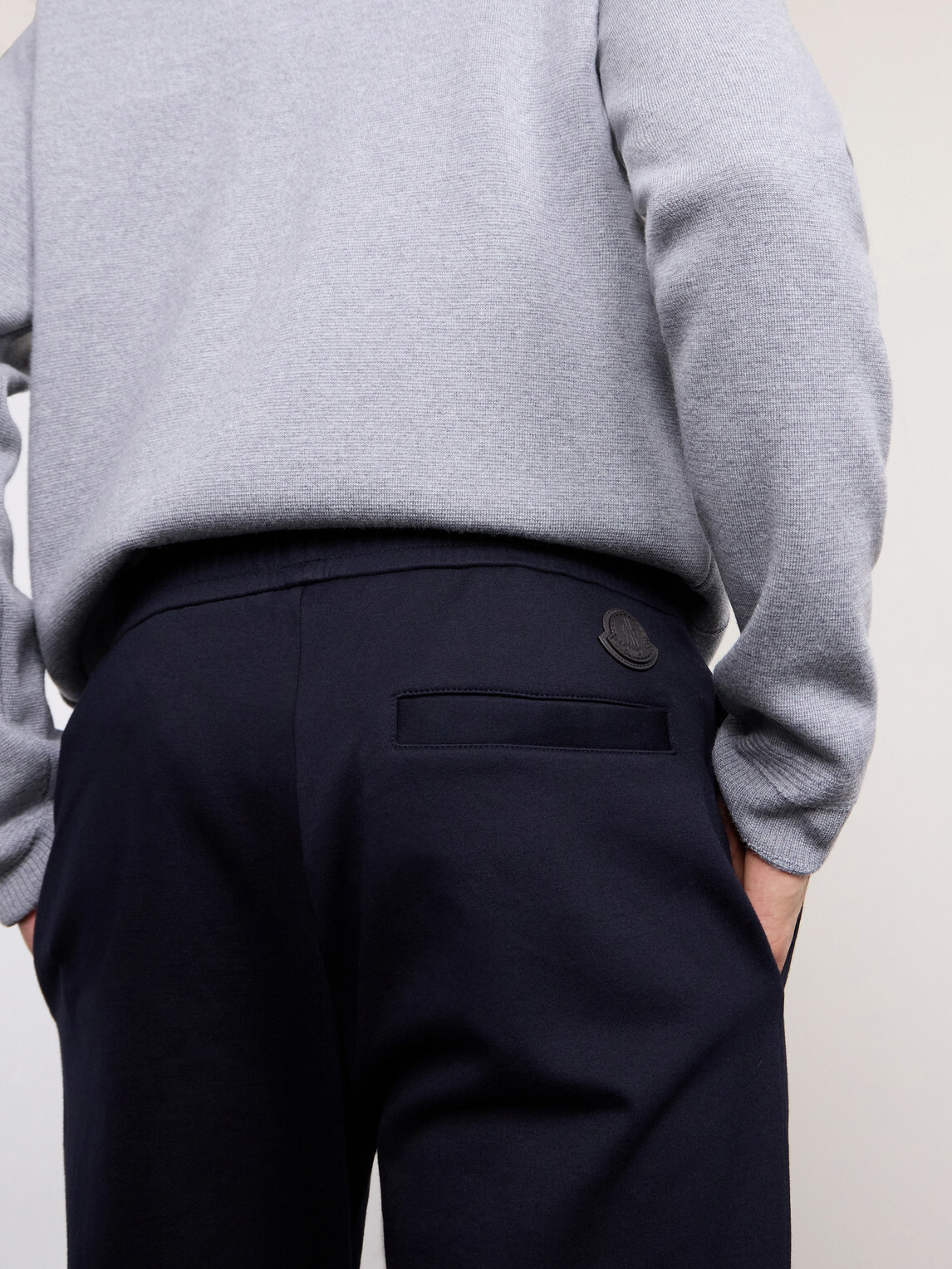 Moncler - Tapered Stretch-Cotton Jersey Sweatpants - Blue