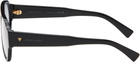 Bottega Veneta Black Soft Aviator Glasses