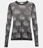 JW Anderson Printed mesh top