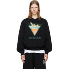Casablanca Black Tennis Club Icon Pyramid Abduction Sweatshirt