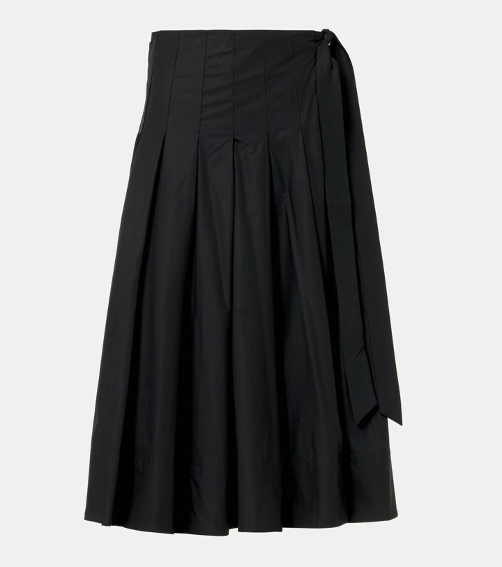 Photo: Proenza Schouler White Label Peters cotton poplin midi skirt