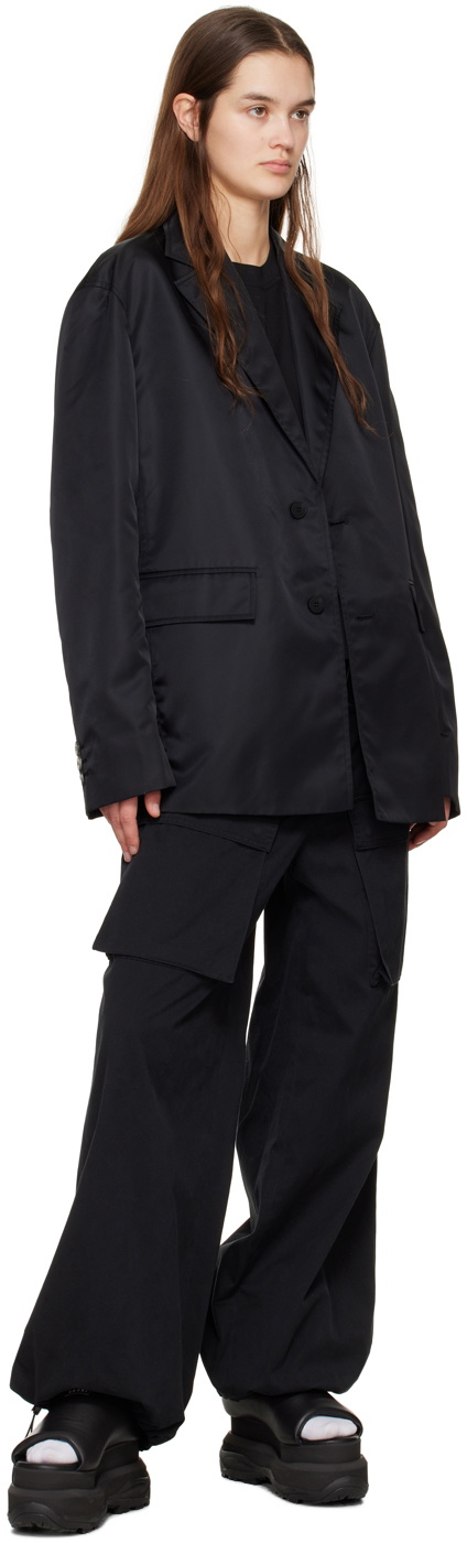 Wooyoungmi Black Single-Breasted Blazer