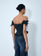 Balenciaga Gathered Cropped Top