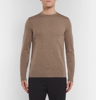 Theory - Lievos Slim-Fit Mélange Cashmere Sweater - Brown