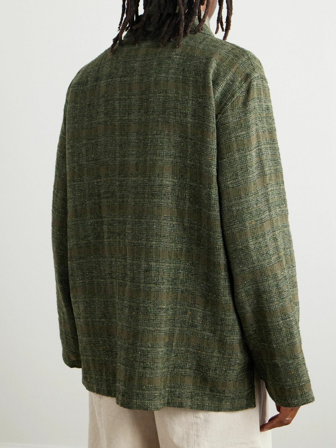 Our Legacy - Haven Checked Tweed Overshirt - Green Our Legacy