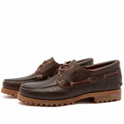 Timberland Men's Authentic 3 Eye Classic Lug Shoe in Medium Brown Full Grain