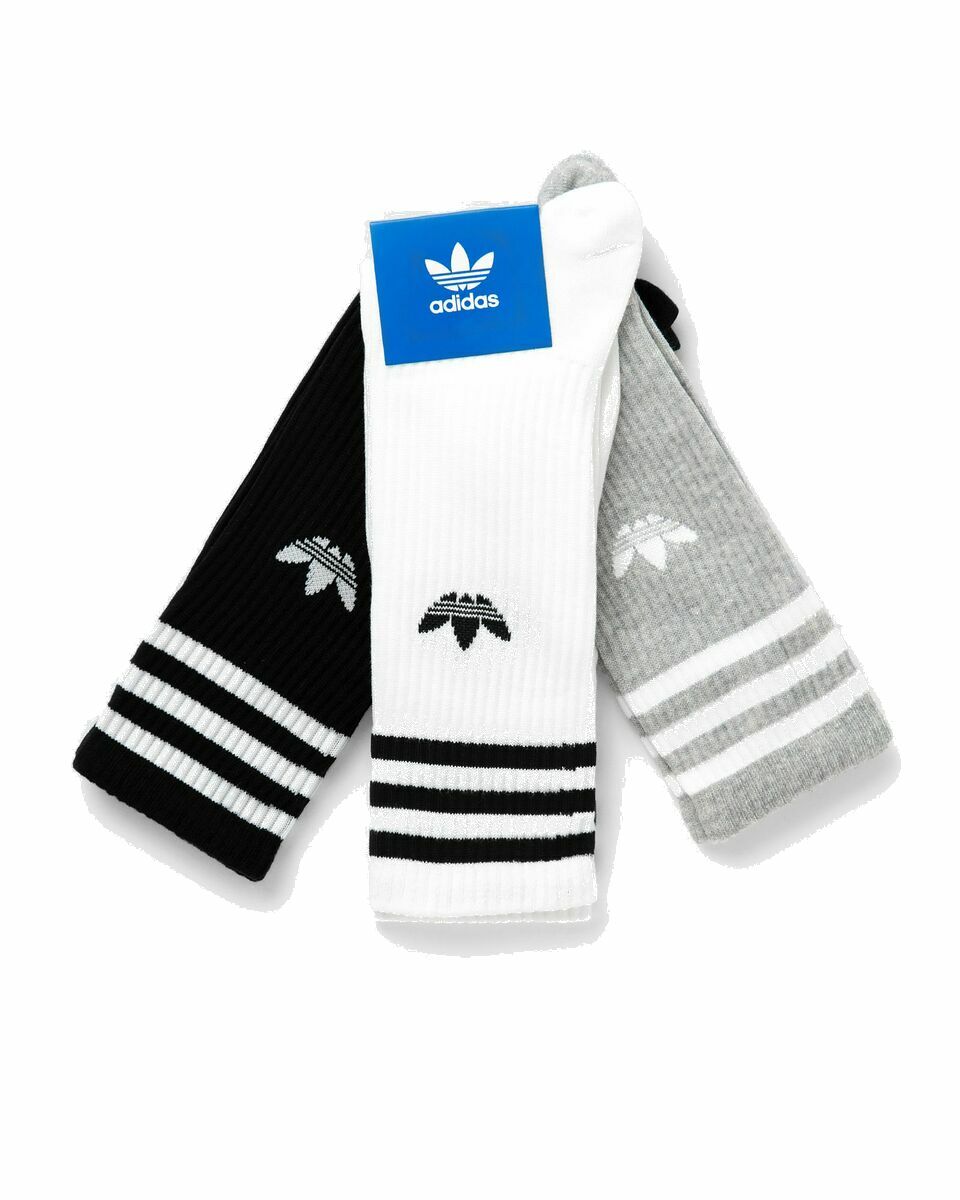 Photo: Adidas High Crew Sock Black/White - Mens - Socks
