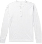 Save Khaki United - Supima Cotton-Jersey Henley T-Shirt - White
