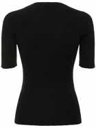 COURREGES - Solar Light Rib Cotton & Wool Sweater