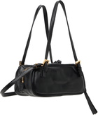 Versace Black 'Versace Tag' Nappa Bowling Mini Bag