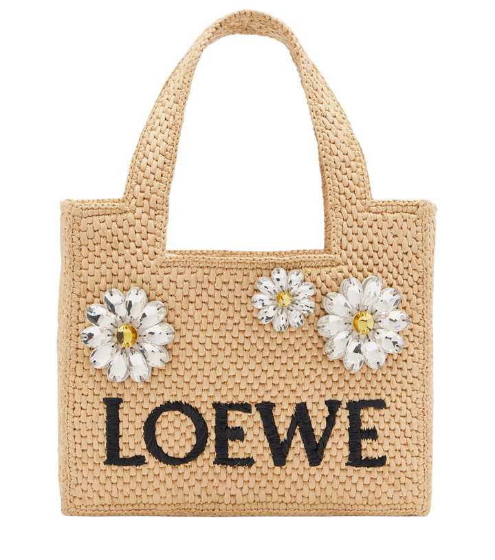 Photo: Loewe Paula's Ibiza embellished raffia tote bag