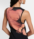 JW Anderson Printed cotton-blend tank top