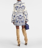 Alanui Wool and cotton jacquard cardigan