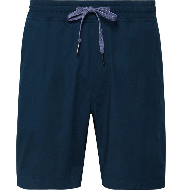 Photo: Lululemon - Bowline Slim-Fit Stretch-Cotton Jersey Drawstring Shorts - Navy