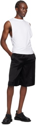 Peter Do White Creased Muscle Tank Top