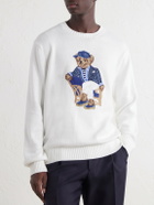 Polo Ralph Lauren - Polo Bear-Jacquard Cotton Sweater - White