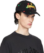 Palm Angels Black 'Paradise' Palm Cap