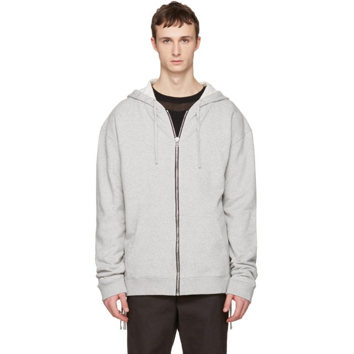 Photo: Faith Connexion Grey Laced Zip-Up Hoodie