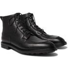 Edward Green - Cranleigh Shearling-Lined Full-Grain Leather Boots - Black