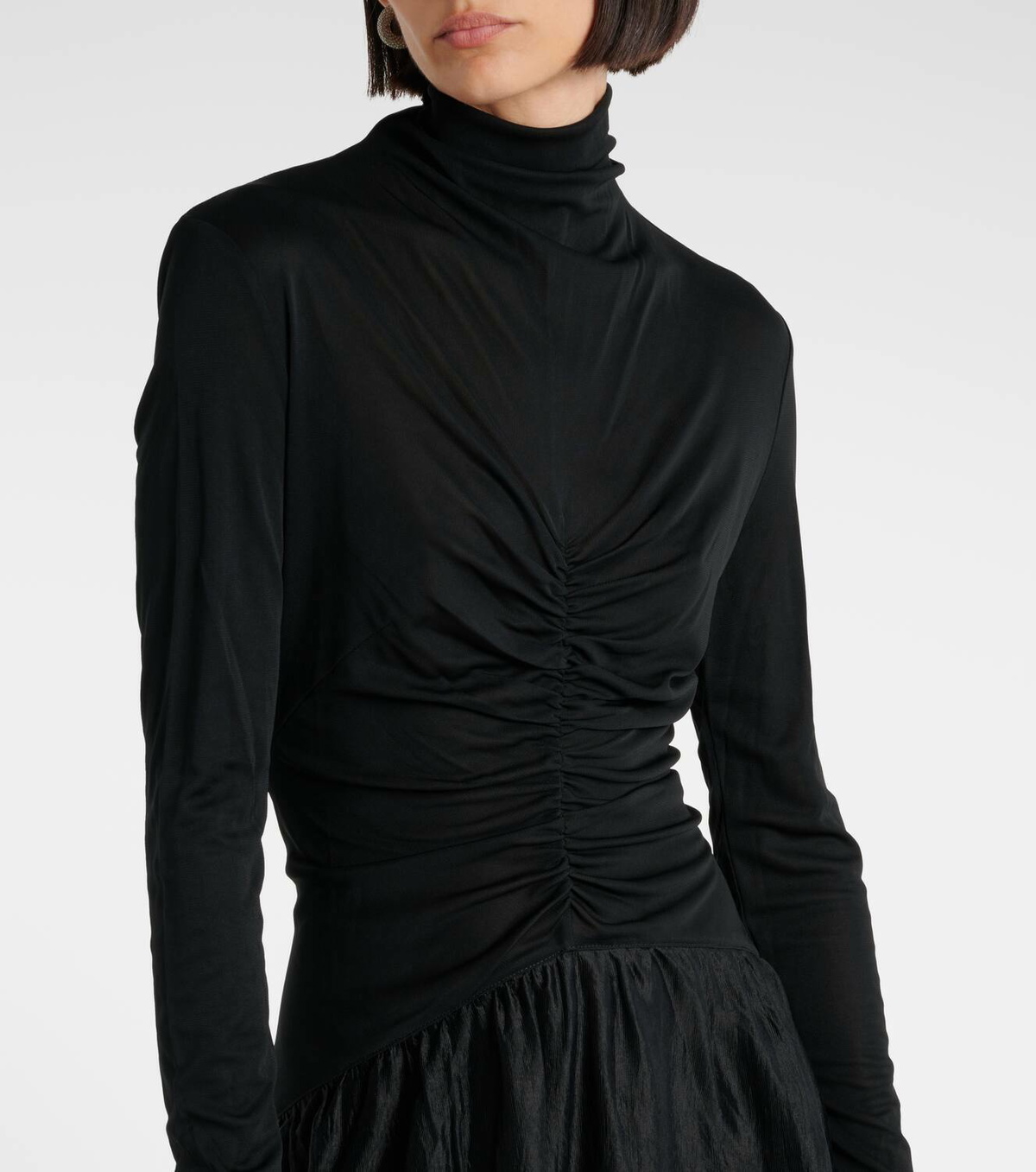 Jacques Wei Gathered maxi dress