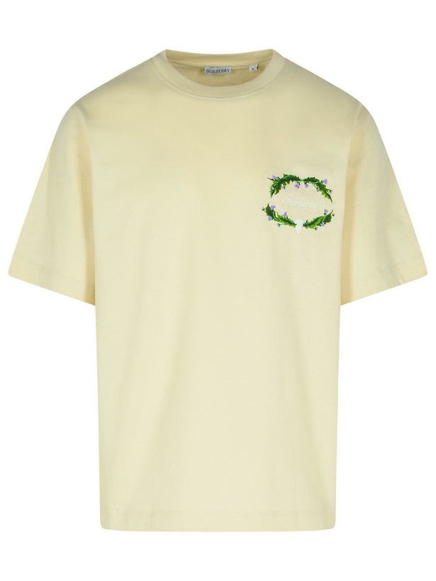 Photo: Burberry Cream Cotton T-shirt