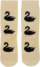 Chopova Lowena Yellow Short Swan Socks