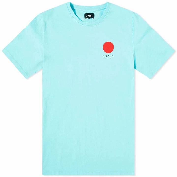 Photo: Edwin Men's Japanese Sun T-Shirt in Angel Blue