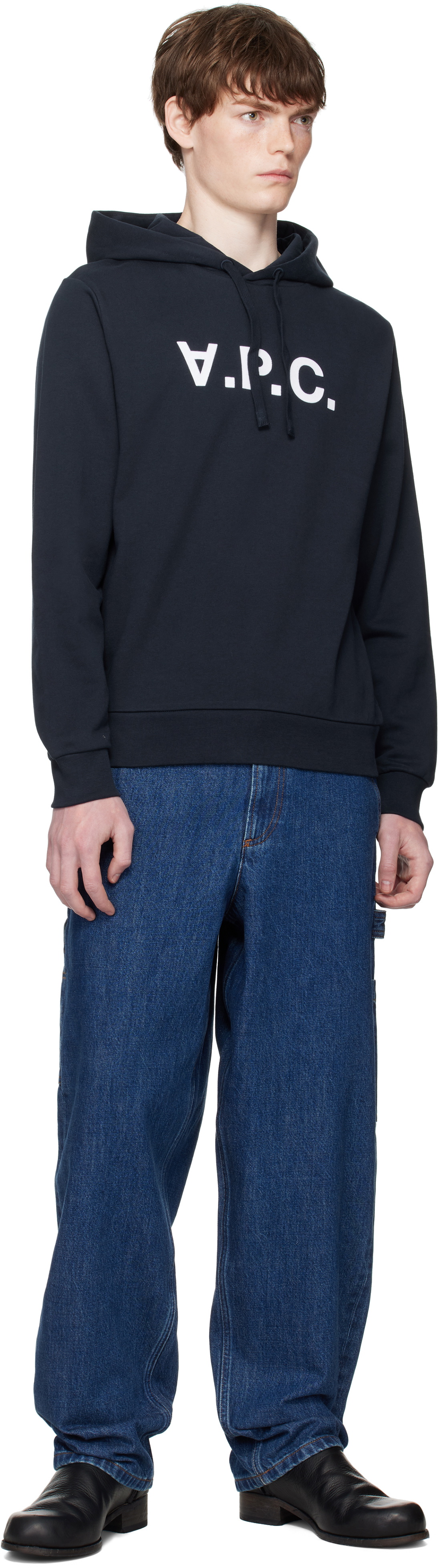 A.P.C. Navy Standard Grand 'VPC' Hoodie
