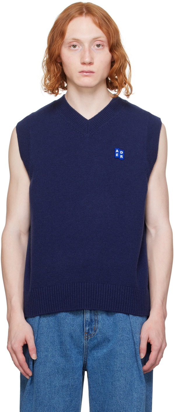 ADER error Navy Tag Vest