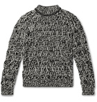 SAINT LAURENT - Textured-Wool Sweater - Black