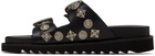 Toga Pulla Black Buckle Sandals