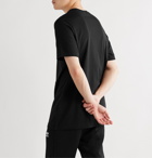 adidas Originals - Essential Logo-Embroidered Cotton-Jersey T-Shirt - Black