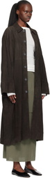 Lauren Manoogian Brown Suede Car Coat