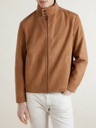 Canali - Suede Harrington Jacket - Brown